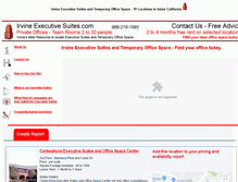 Tablet Screenshot of irvine-executive-suites.com